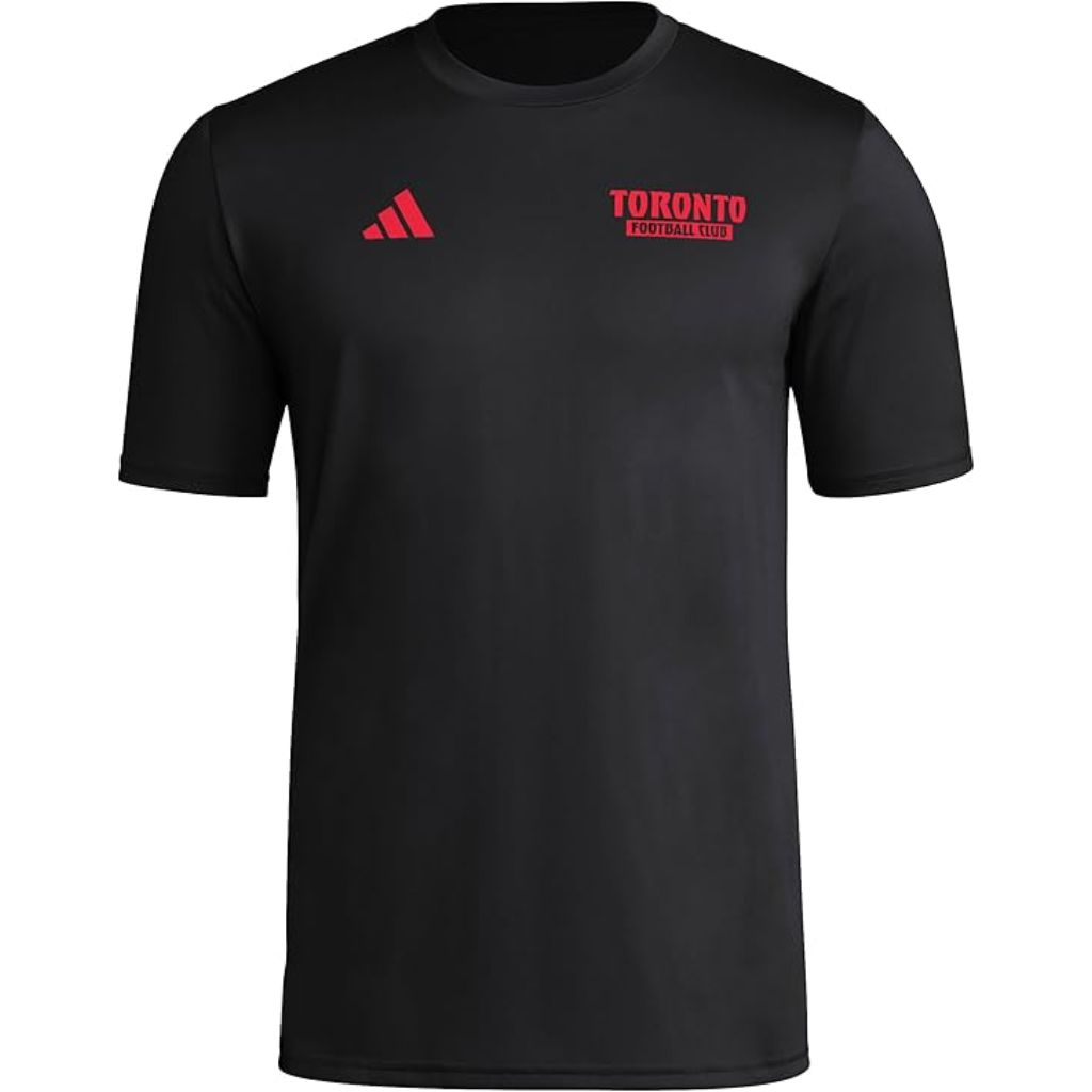 adidas Men's Local Warp Pre-Game Short Sleeve T-Shirt - Toronto FC, Black (XXL)
