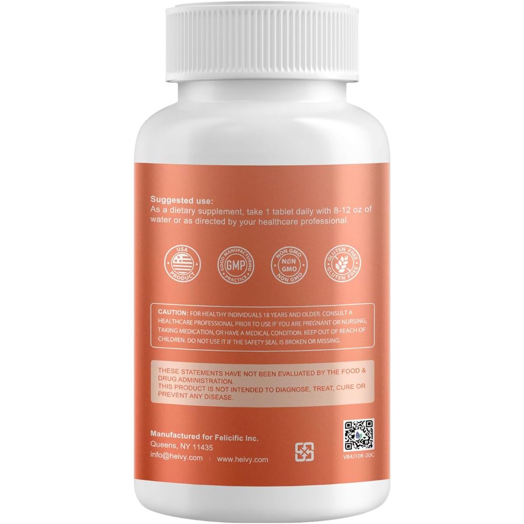 Heivy Pink Himalayan Salt Tablets 1000mg/Sodium Chloride 988mg - 365 Tablets