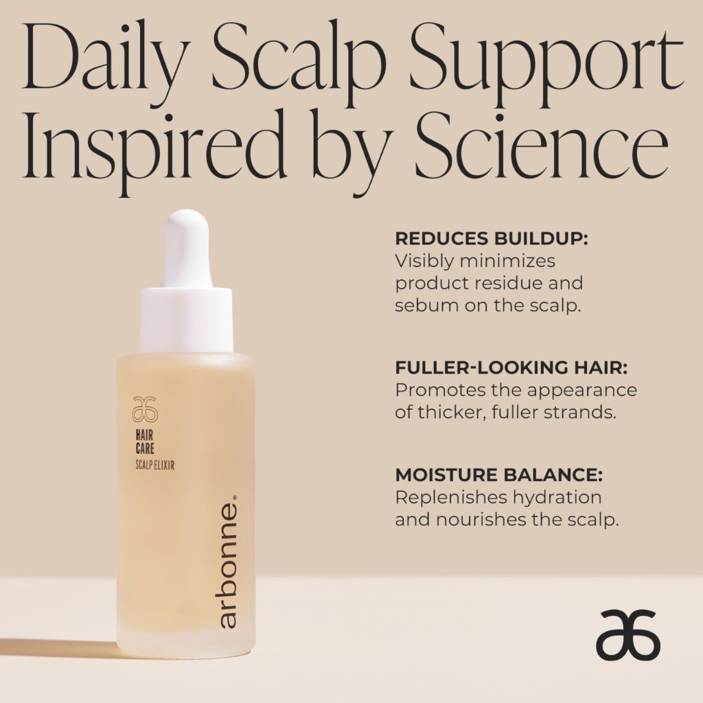 Arbonne HairCare Scalp Elixir – Lightweight Daily Hydrating Serum– 1.6 fl oz