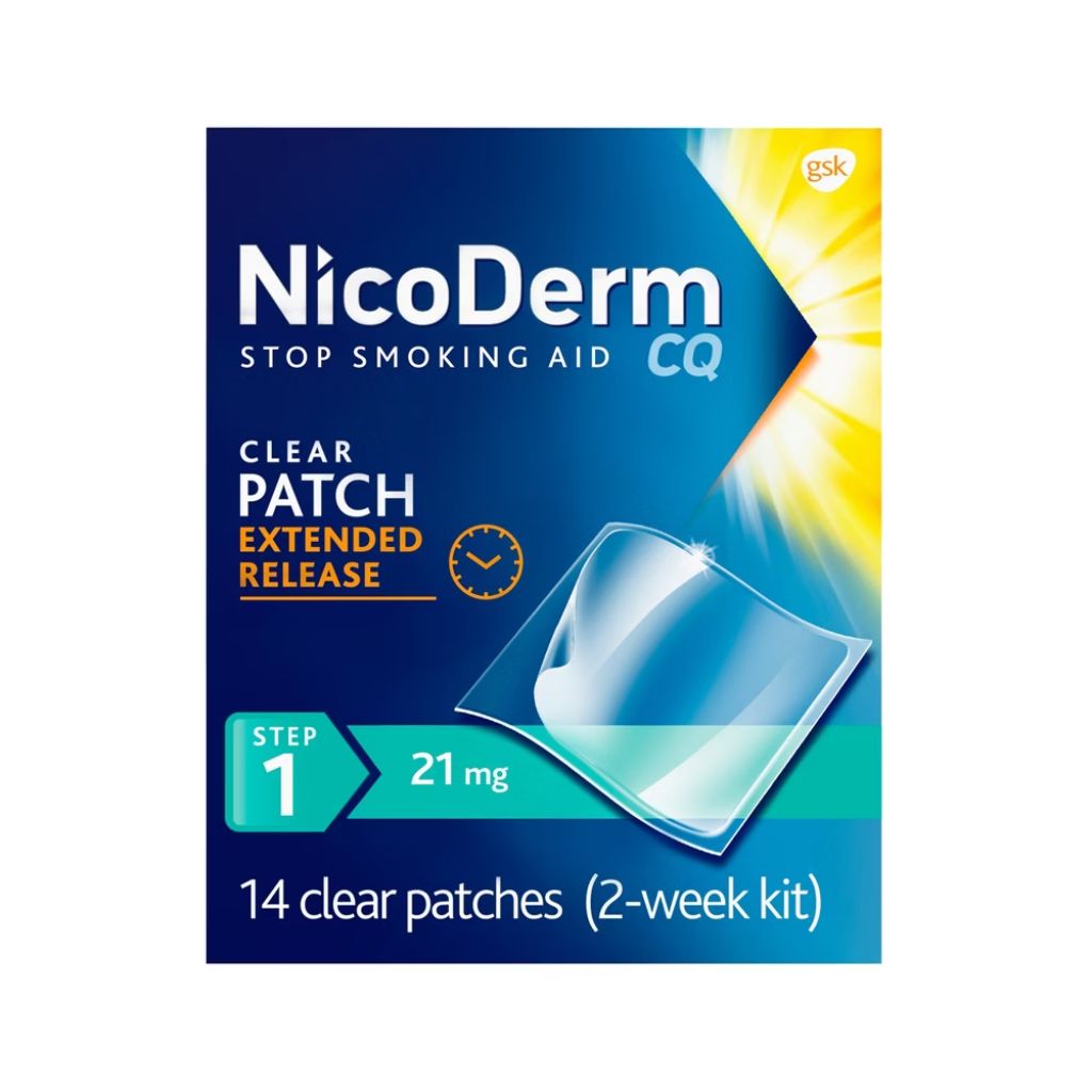 NicoDerm CQ Stop Smoking Aid Clear Patches Step 1 - 14ct