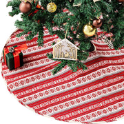 Knitted Snowflake Christmas Tree Skirt (36")