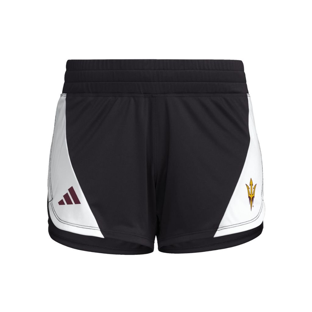 adidas Women's D4T Woven Training Shorts, 5" Inseam - Arizona State University, Black (Small)
