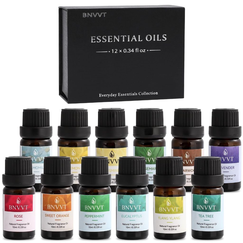 Essential Oils Set for Diffusers – 12 Pack Aromatherapy Oils