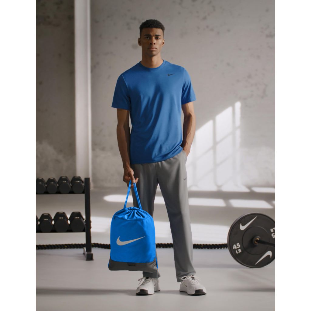Nike Unisex Brasilia 9.5 Training Gym Sack (18L), Game Royal/Black/White