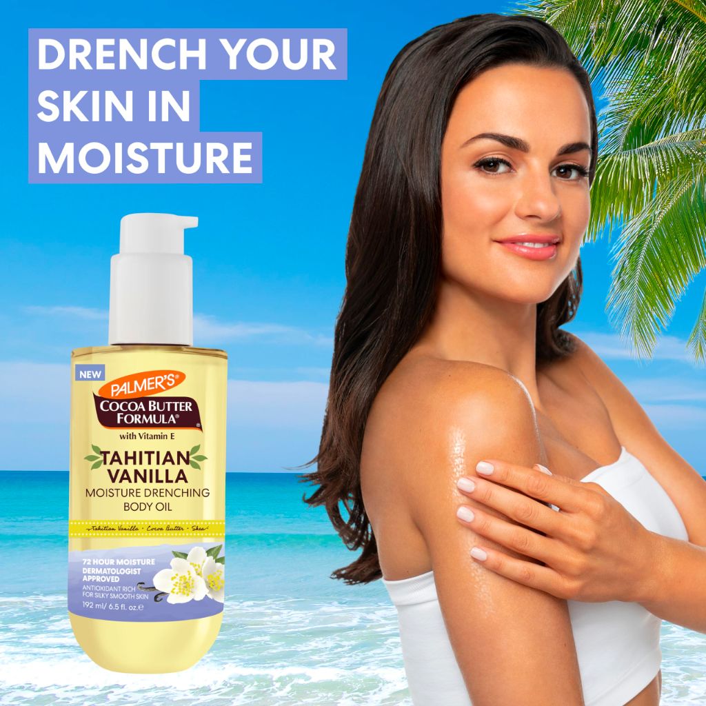 Palmer's Cocoa Butter Formula Moisture Drenching Body Oil, Tahitian Vanilla, 6.5 Oz