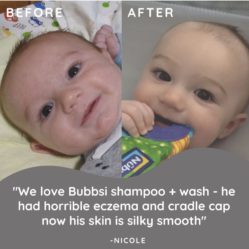 Bubbsi Creamy Coconut Oil Baby Shampoo & Wash | Light Natural Scent, 32oz
