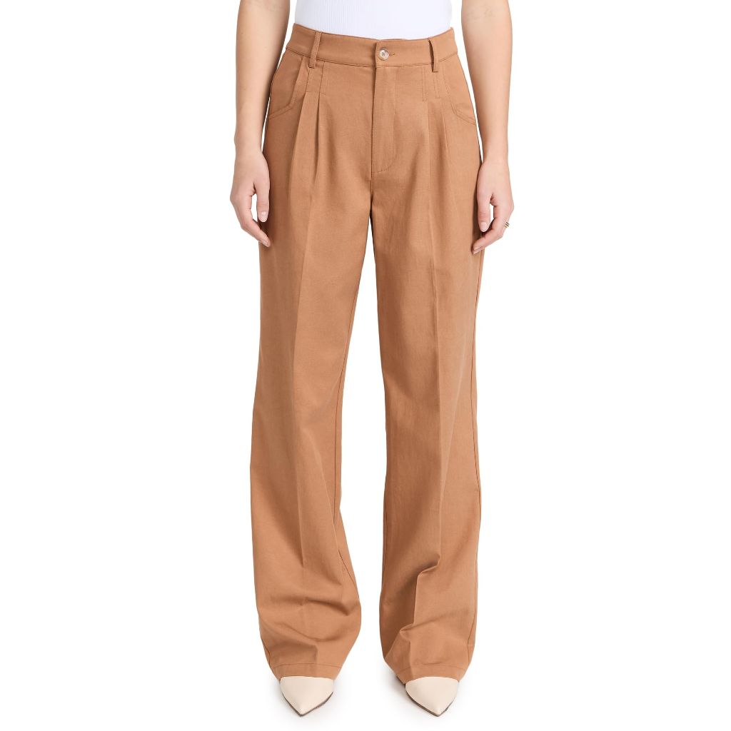 SZ 4, PAIGE Women's Merano Pants, Golden Tan