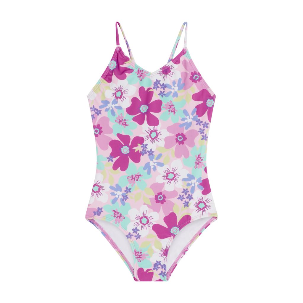 Kanu Surf Girls, Hurricane Beach Sport UPF 50 One Piece Swimsuit, Annie Purple - size 6X