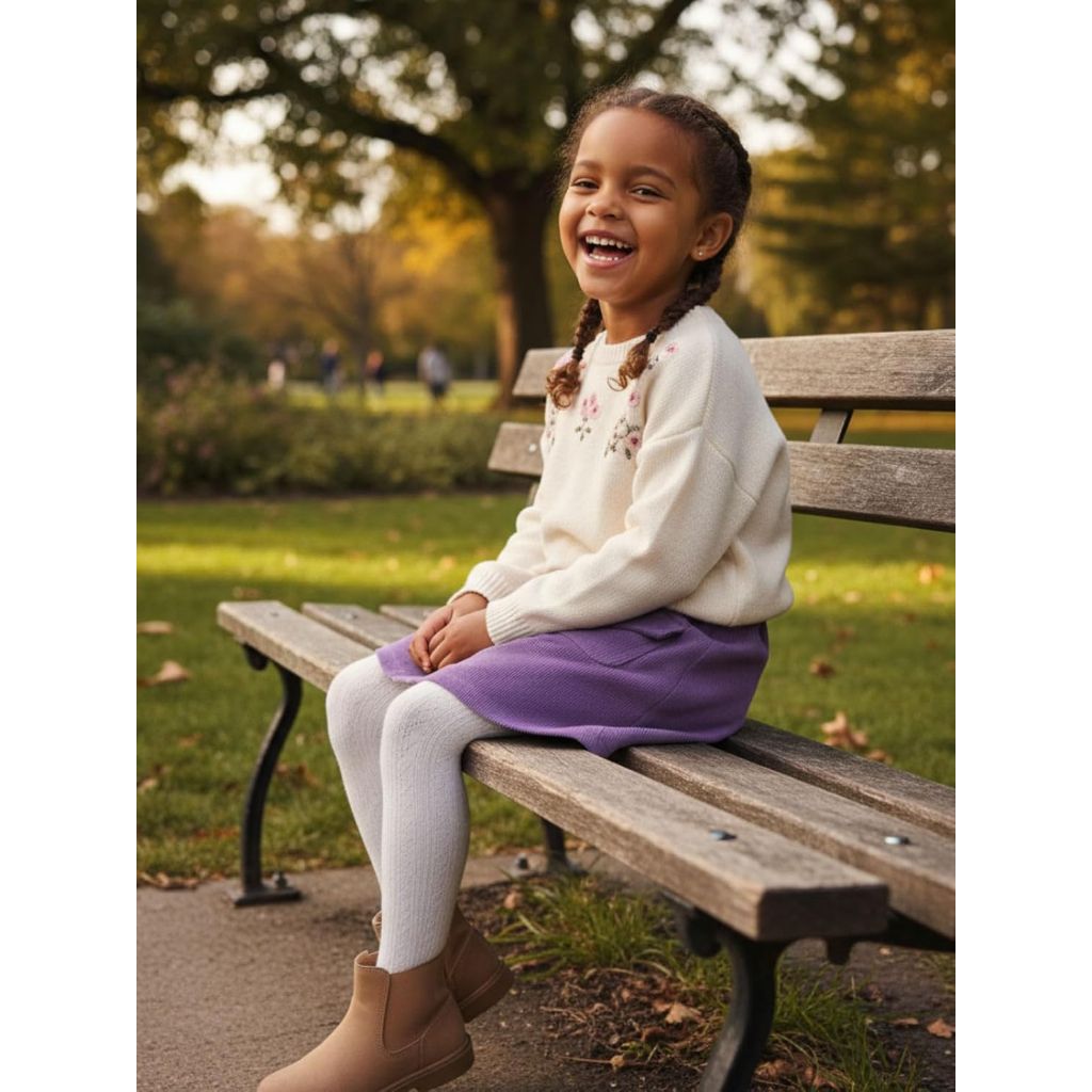 WELAKEN Girls and Toddler's Corduroy Short Mini Skirt with Pockets