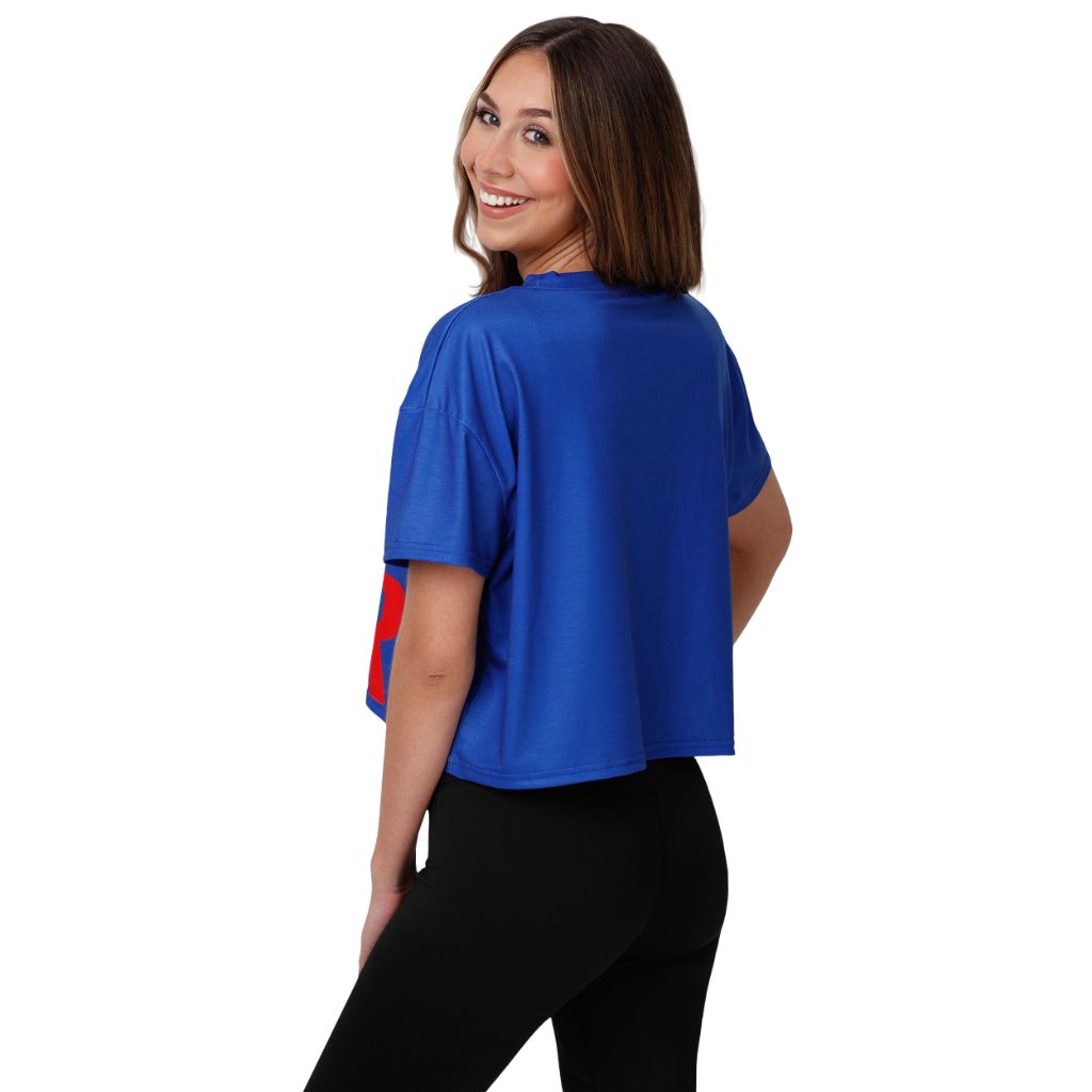 FOCO Philadelphia 76ers NBA Womens Bottom Line Crop Top - L
