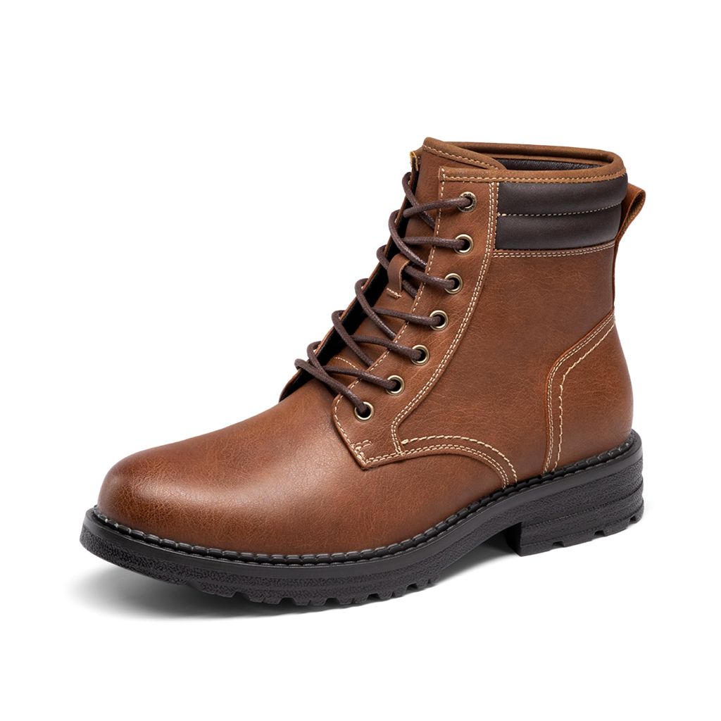 Bruno Marc Men's Dress Oxford Fashion and Comfort Ankle Lace Up Boots, Size 10.5, Brown
