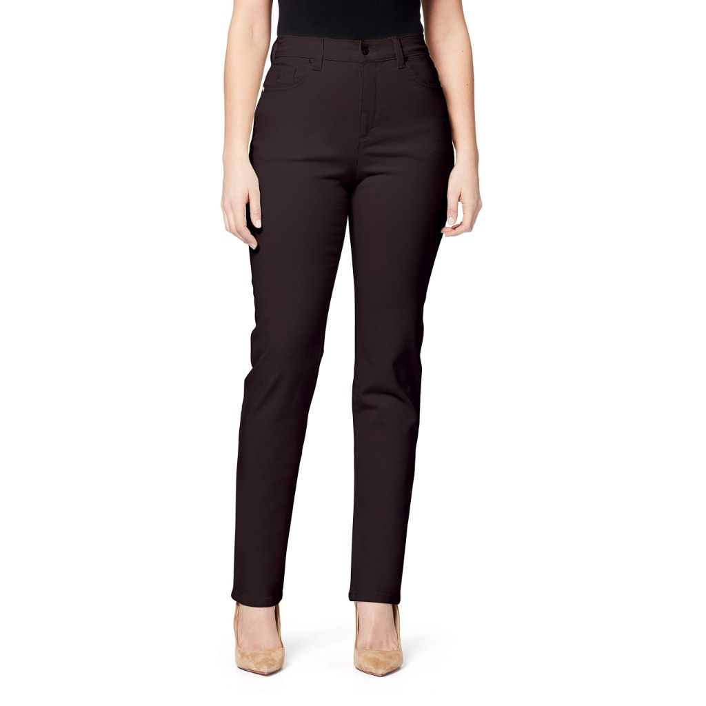 Gloria Vanderbilt womens Amanda Classic High Rise Tapered Jean, Coffee Roast, 6 Regular