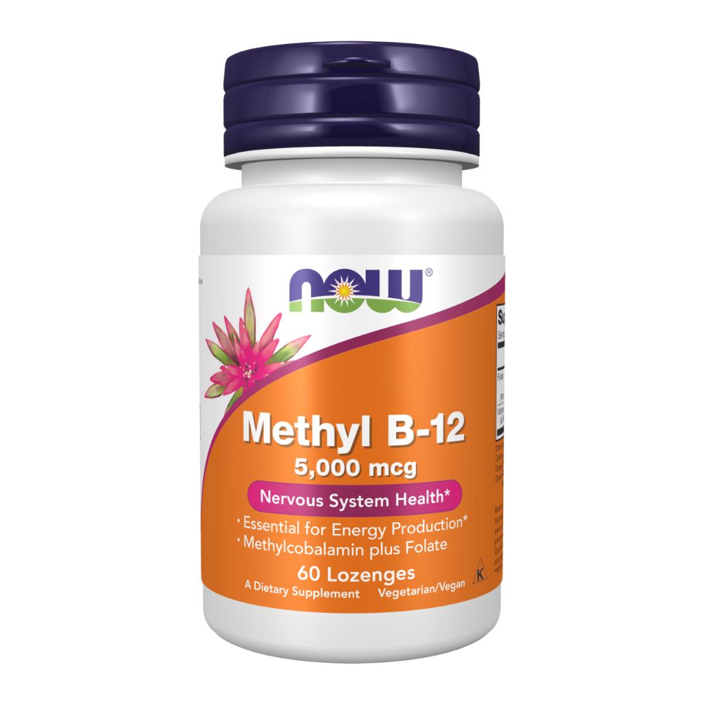 NOW Foods Supplements, Methyl B-12 (Methylcobalamin) 5,000 mcg, 60 Tablets