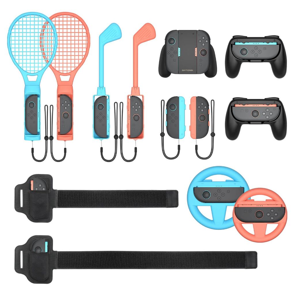 Gamorek Switch 2 Sports Accessories Bundle Compatible with Nintendo Switch 2 Console & Joy-con (Only fit Switch 2)