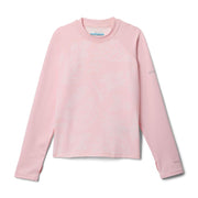 Columbia Youth Unisex Sandy Shores Printed Long Sleeve Sunguard, Satin Pink Pasteled Tonal/Satin Pink, Medium
