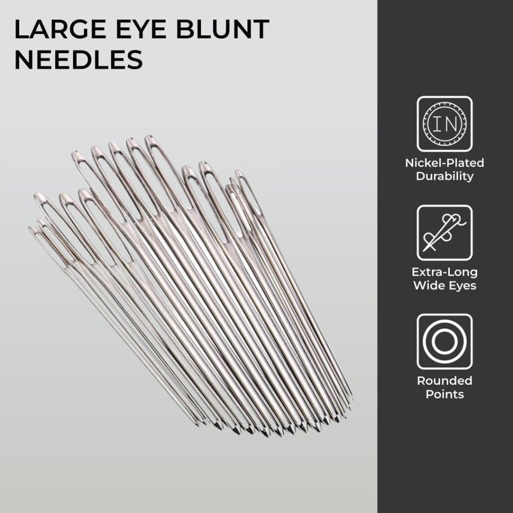 H&S Sewing Needles Set for Beginners and Professionals - 15 Stainless Steel