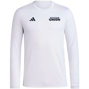 adidas Men's MLS Soccer Pre-Game Long Sleeve Soccer T-Shirt - Philadelphia Union, White (Large)