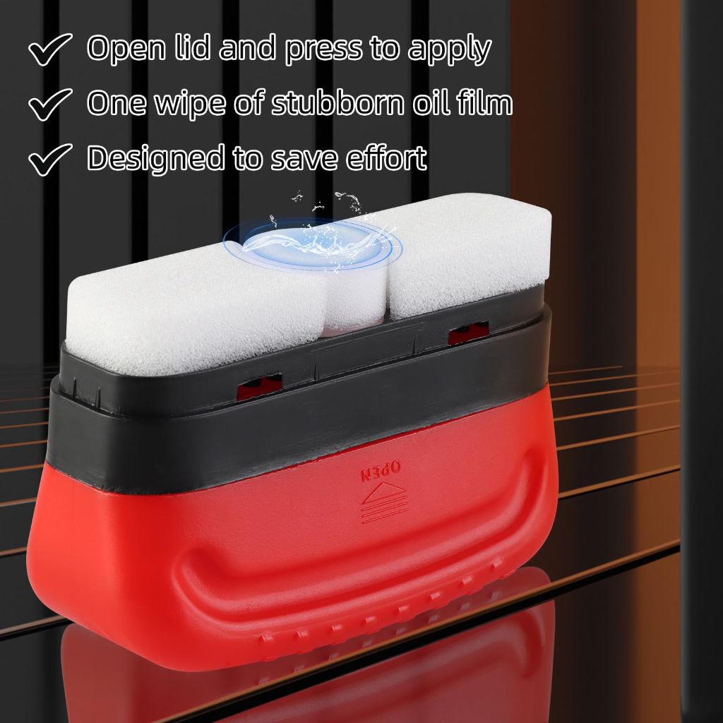 2PCS Automotive Oil Film Cleaning Brush For Car Windows Glass