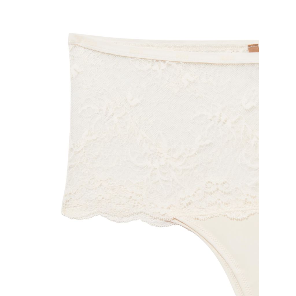 BOSS Lace Hipster Highwaisted Briefs Off-white