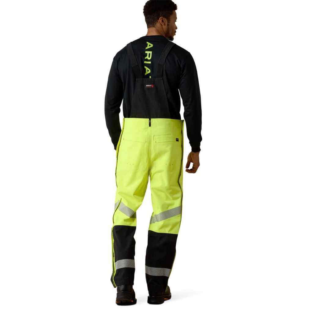 ARIAT Men's Flame Resistant Hi-Vis Waterproof Bib