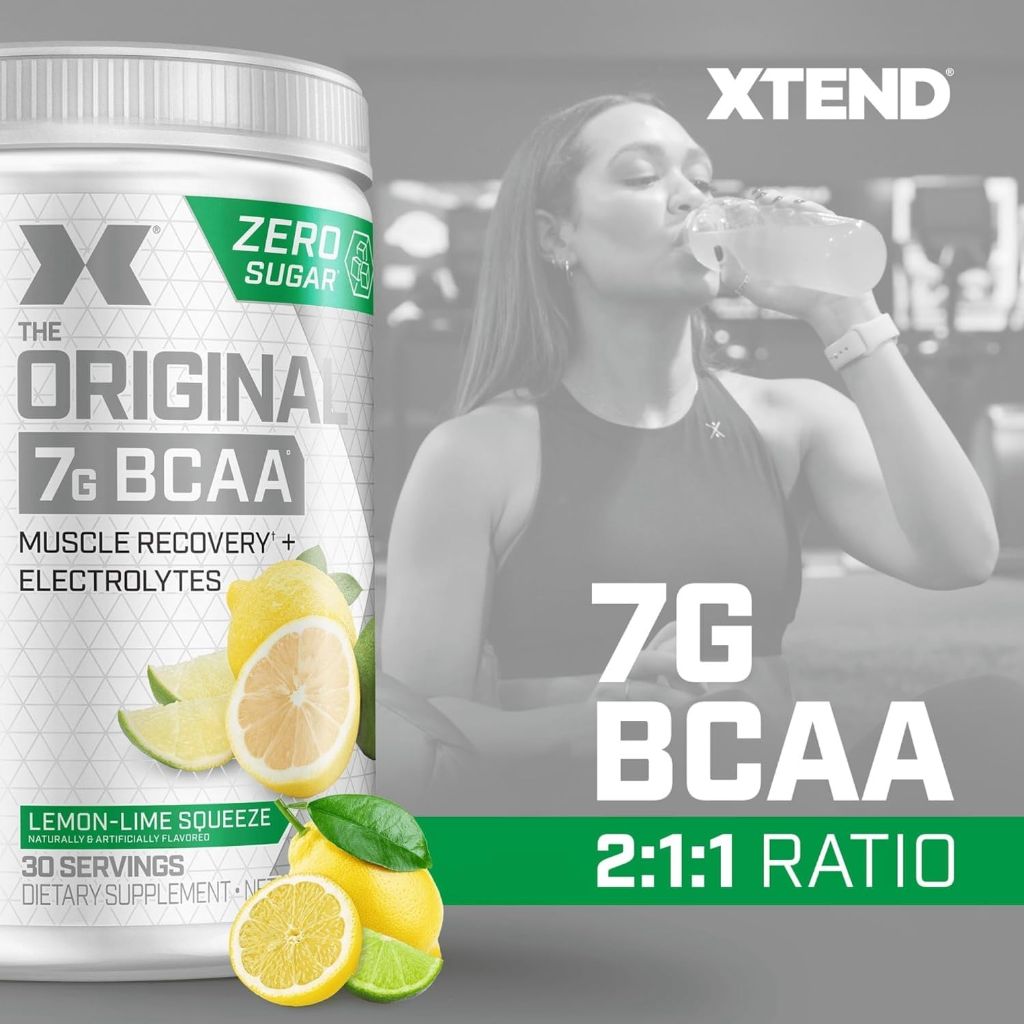 Xtend Original BCAA Powder, Lemon Lime Squeeze, 30 Servings 14.3 fl.oz