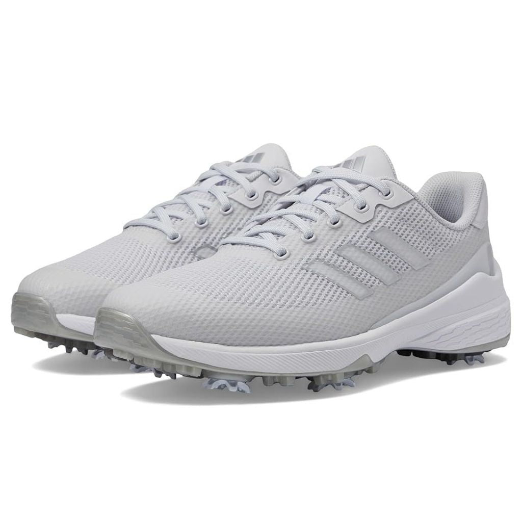 adidas Men's ZG23 Vent Golf Shoes, Dash Gray/White/Silver Metallic, Size 7