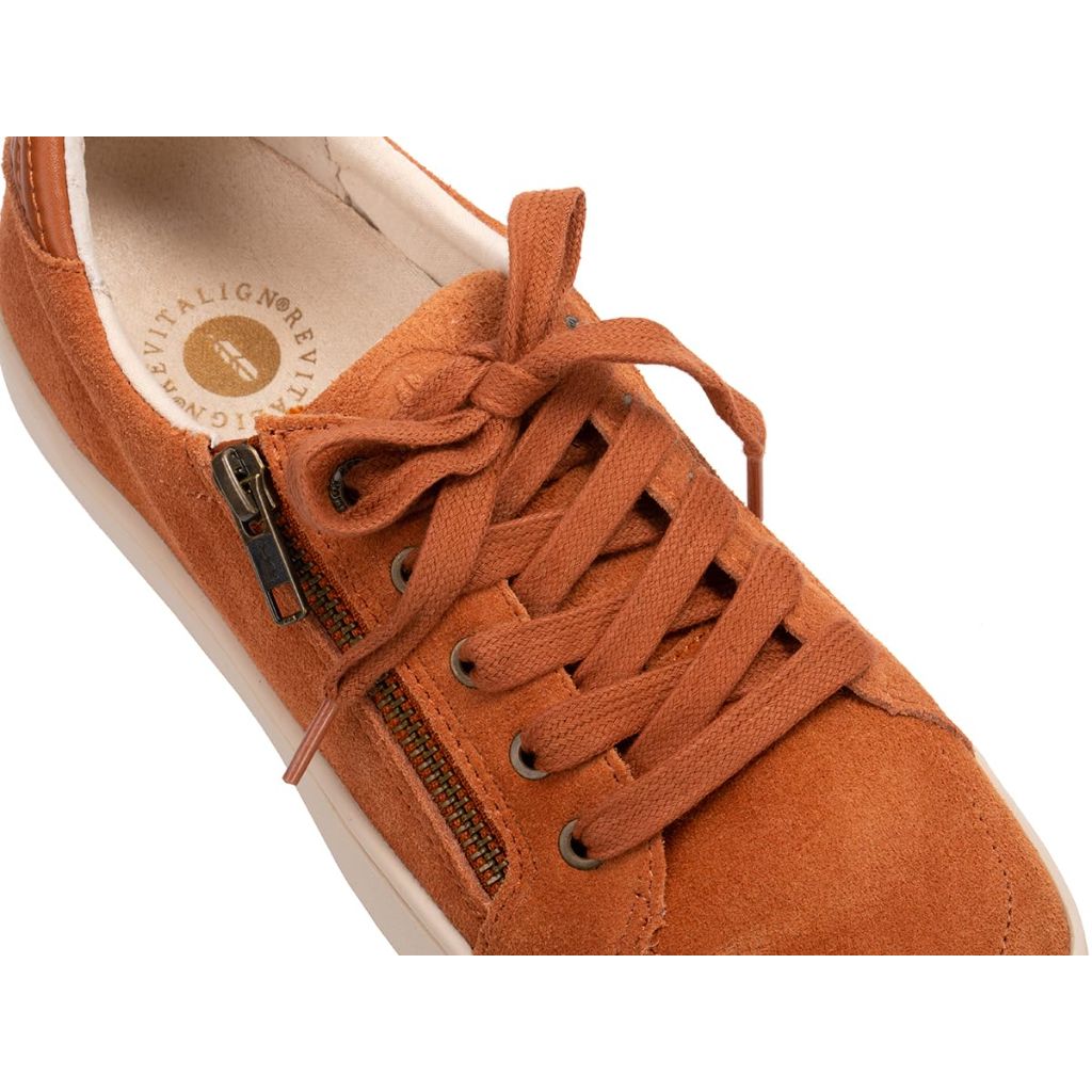 Revitalign Women's Wrigley Low Top, Brown, 6.5