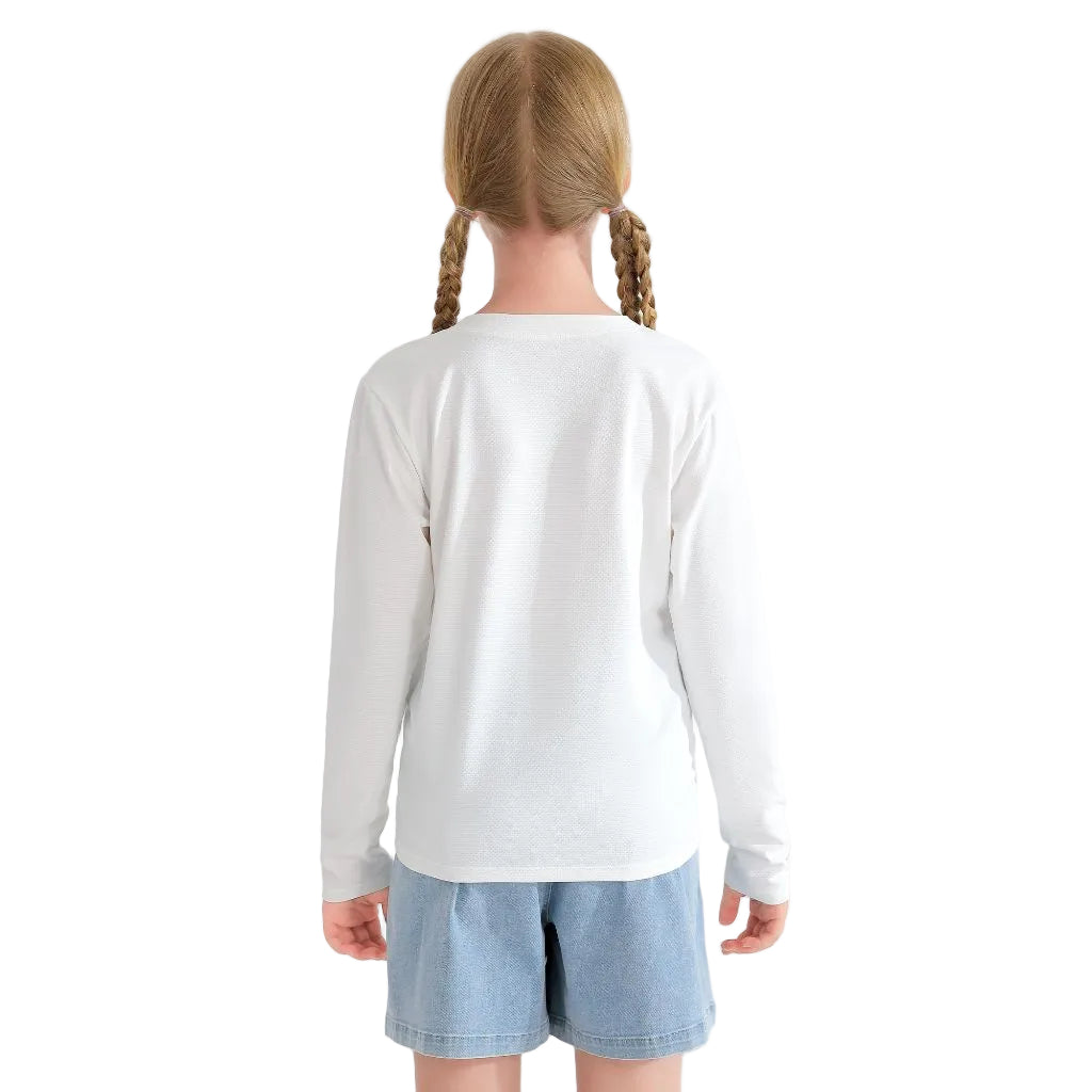 SZ 7-8, Angel season Girls Rash Guard Long Sleeve Swimsuit Girl Swim Shirts