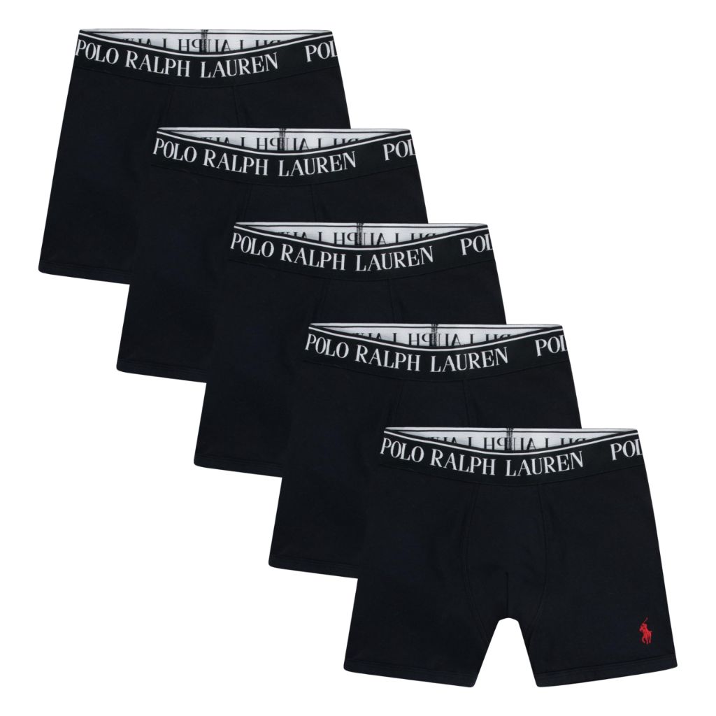 SZ SY POLO Cotton Stretch 5Pk Boy's Boxer Briefs | 4D Flex