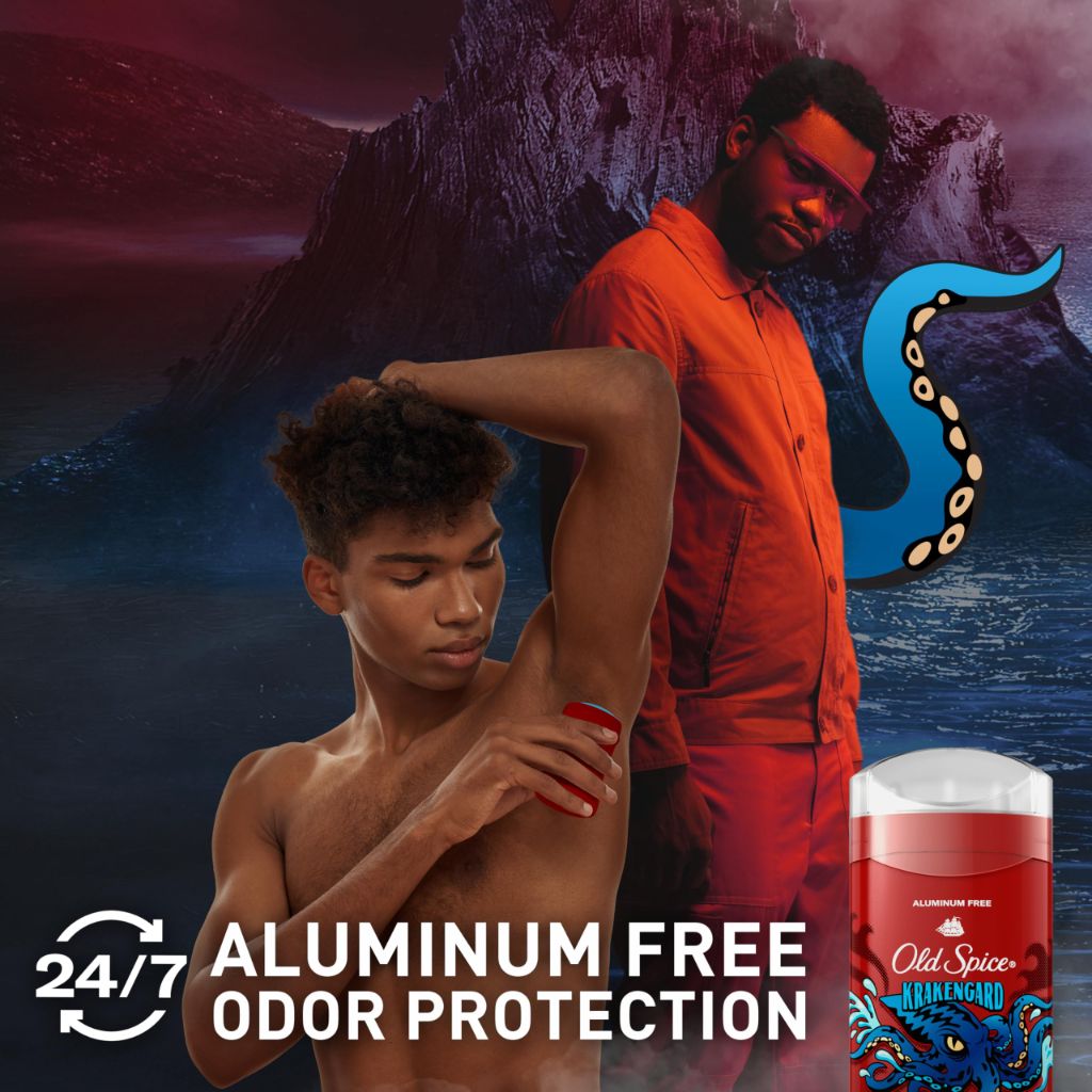 Old Spice Aluminum Free Deodorant for Men, Krakengard Deep Ocean Scent  | 1.8oz