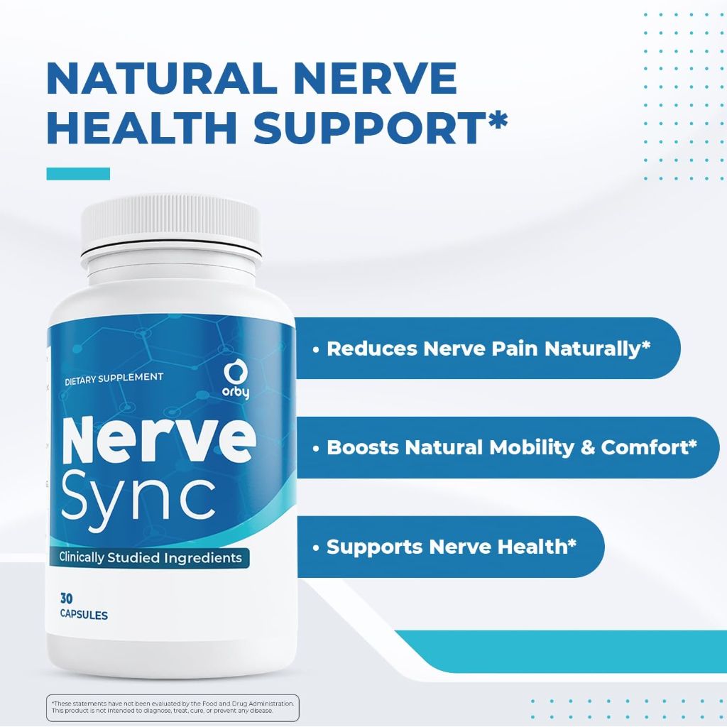 Orby NerveSync – Natural Daily Wellness Supplement with Plant-Based Ingredients | 30 Capsules | 2pk