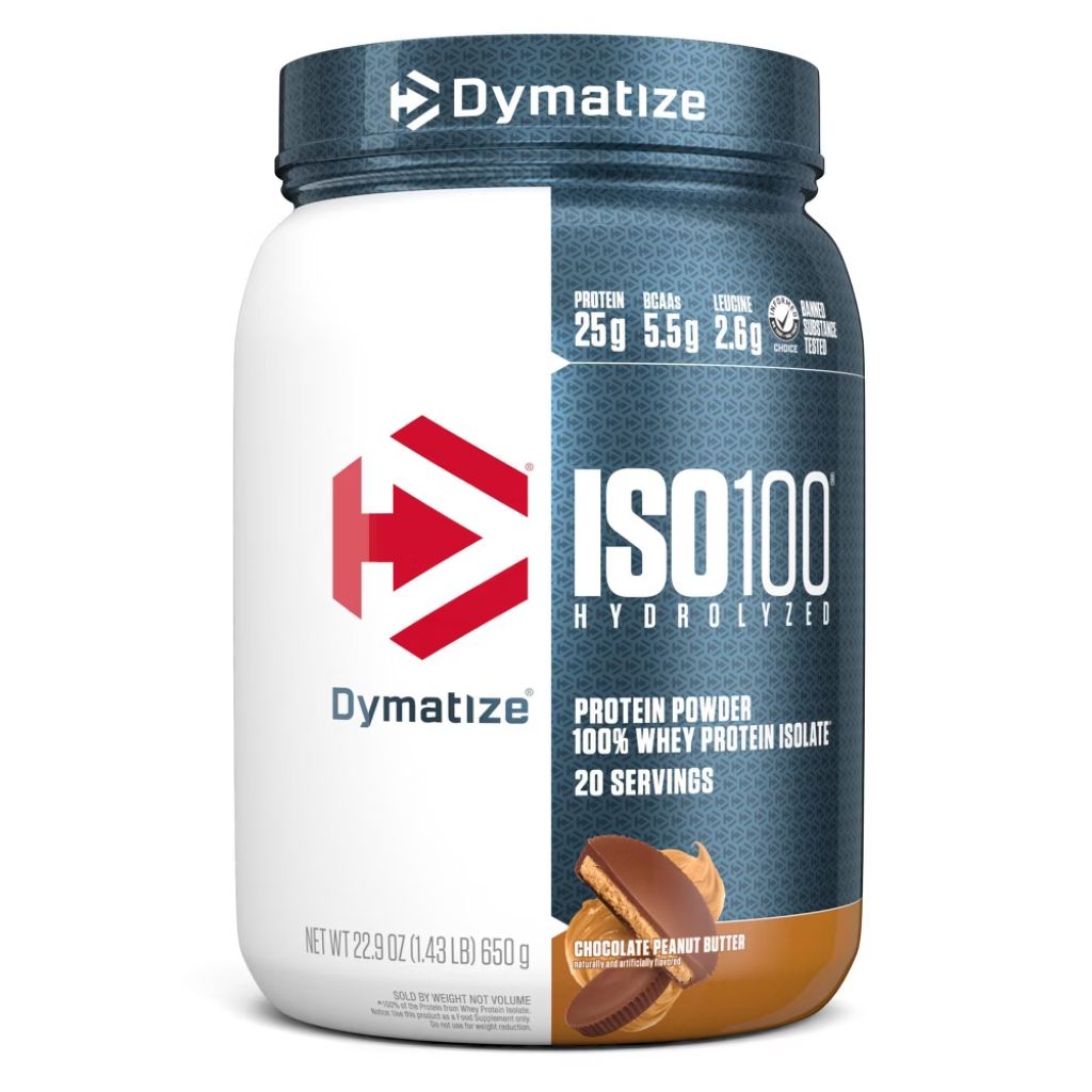 Dymatize ISO100 Hydrolyzed Protein Powder - Chocolate Peanut Butter, 20svgs.