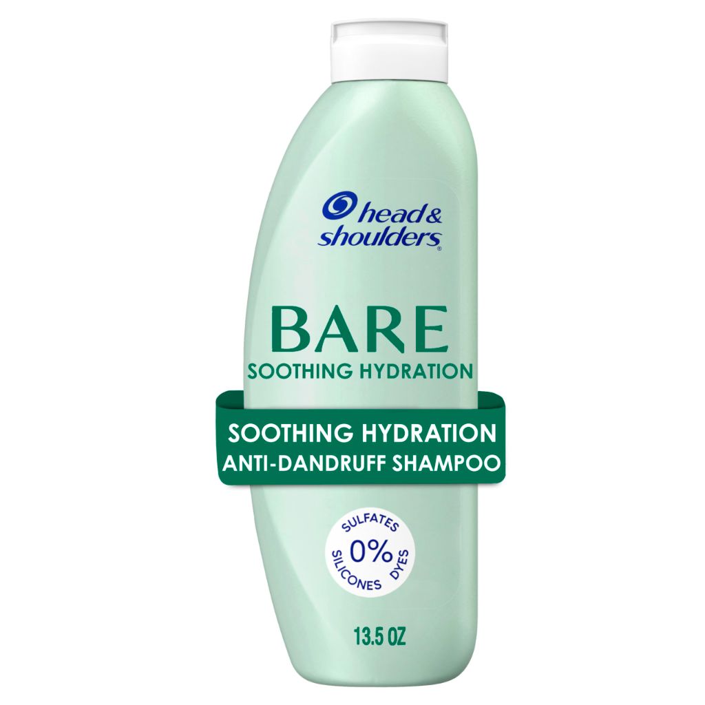 Head & Shoulders Anti-Dandruff Shampoo, BARE Soothing Hydration, 1% Pyrithione Zinc, Dry Scalp Relief, 13.5 fl oz