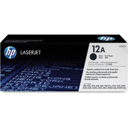 HP Original 12A Black Toner Cartridge for LaserJet (Q2612AG)