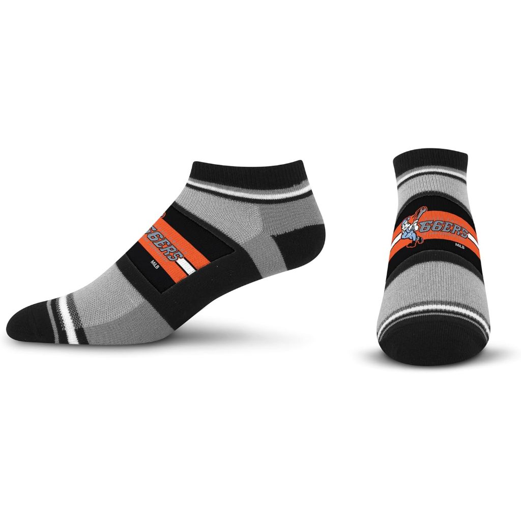 For Bare Feet Minor League Baseball Unisex For Bare Feet Milb Streak No Show Sock