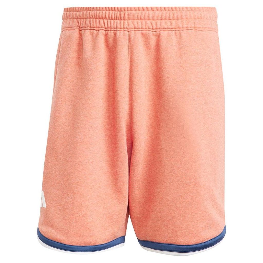 Adidas Men's Clubhouse Premium Classic Tennis Shorts, Wonder Clay, Medium 7 Inches (Orange)