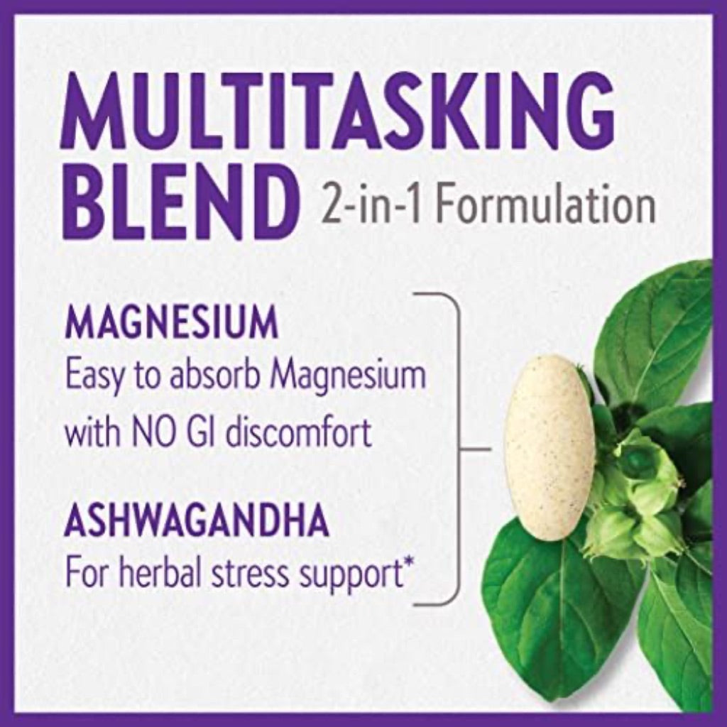 New Chapter, Magnesium + Ashwagandha, 90 Count