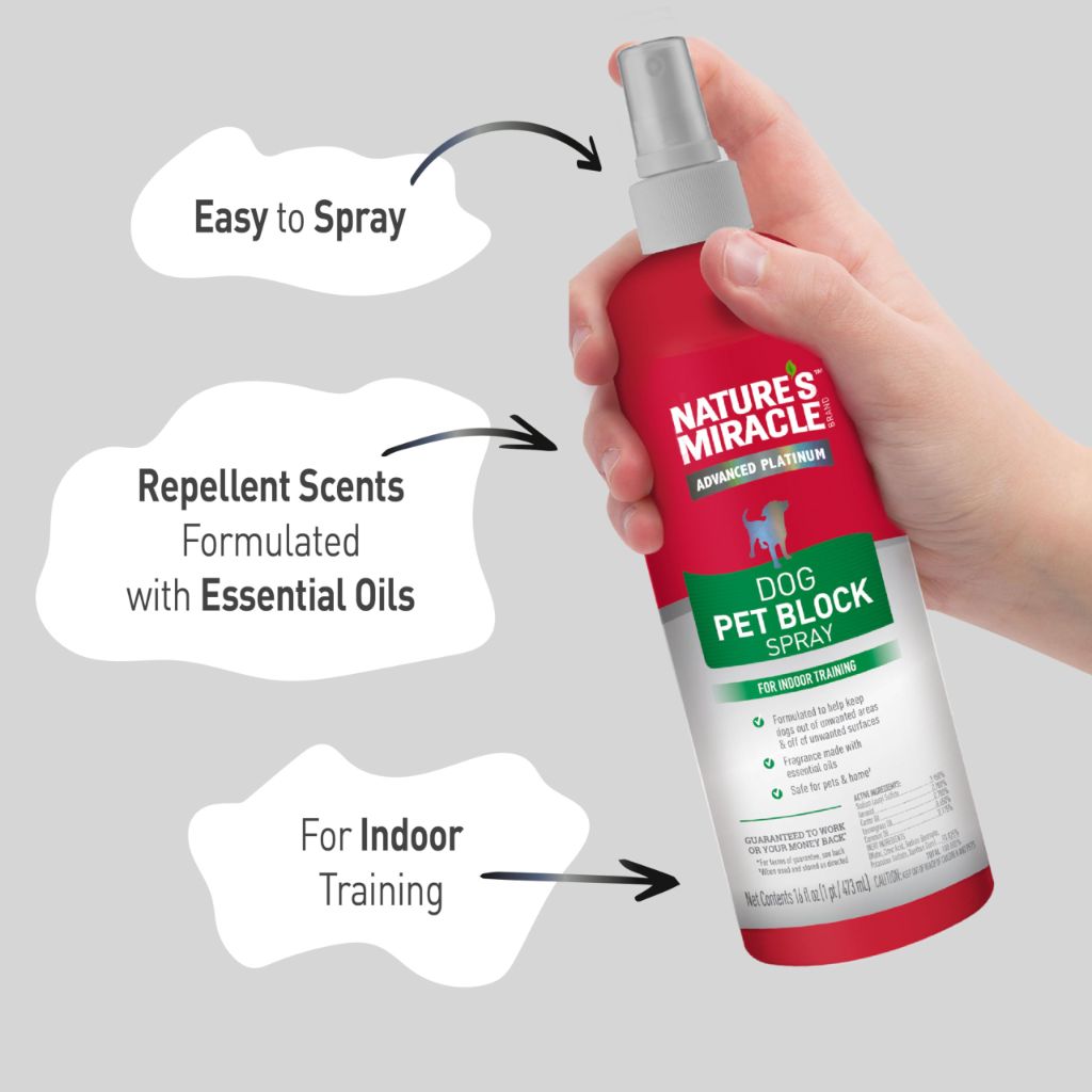 Nature's Miracle Advanced Platinum Dog Pet Block Repellent Spray - 16 fl. oz.