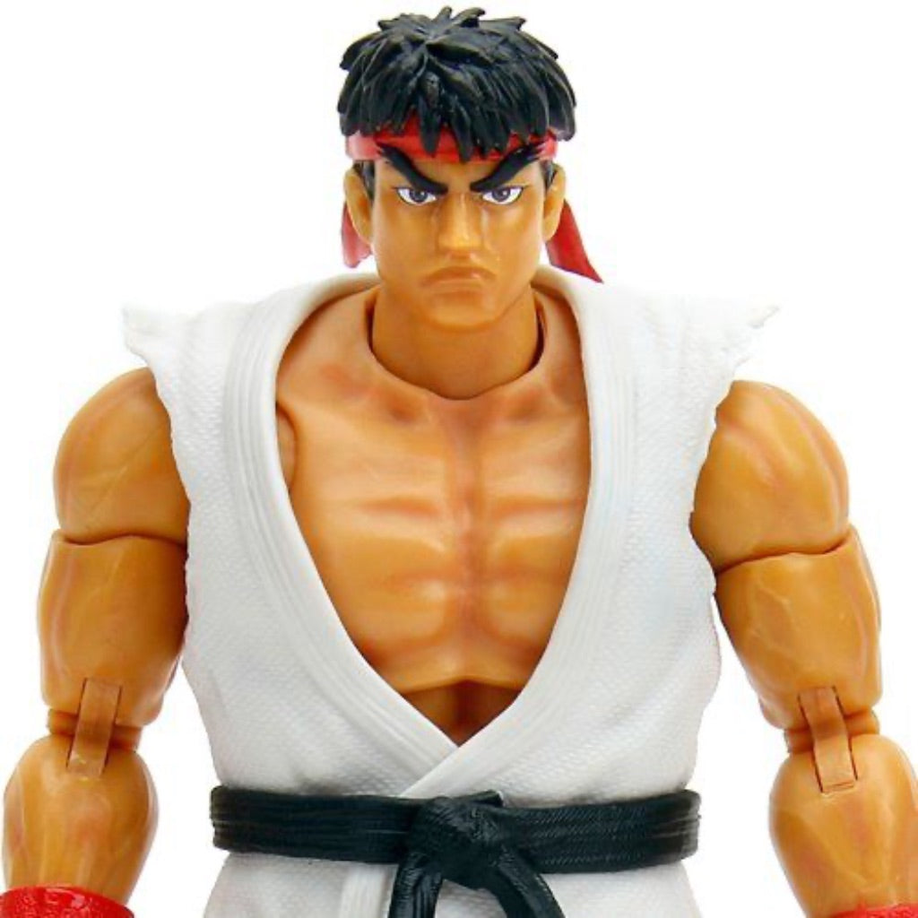 Street Fighter II 6" Ryu Action Figure with Accessories and Alternate Head and Hands by Jada