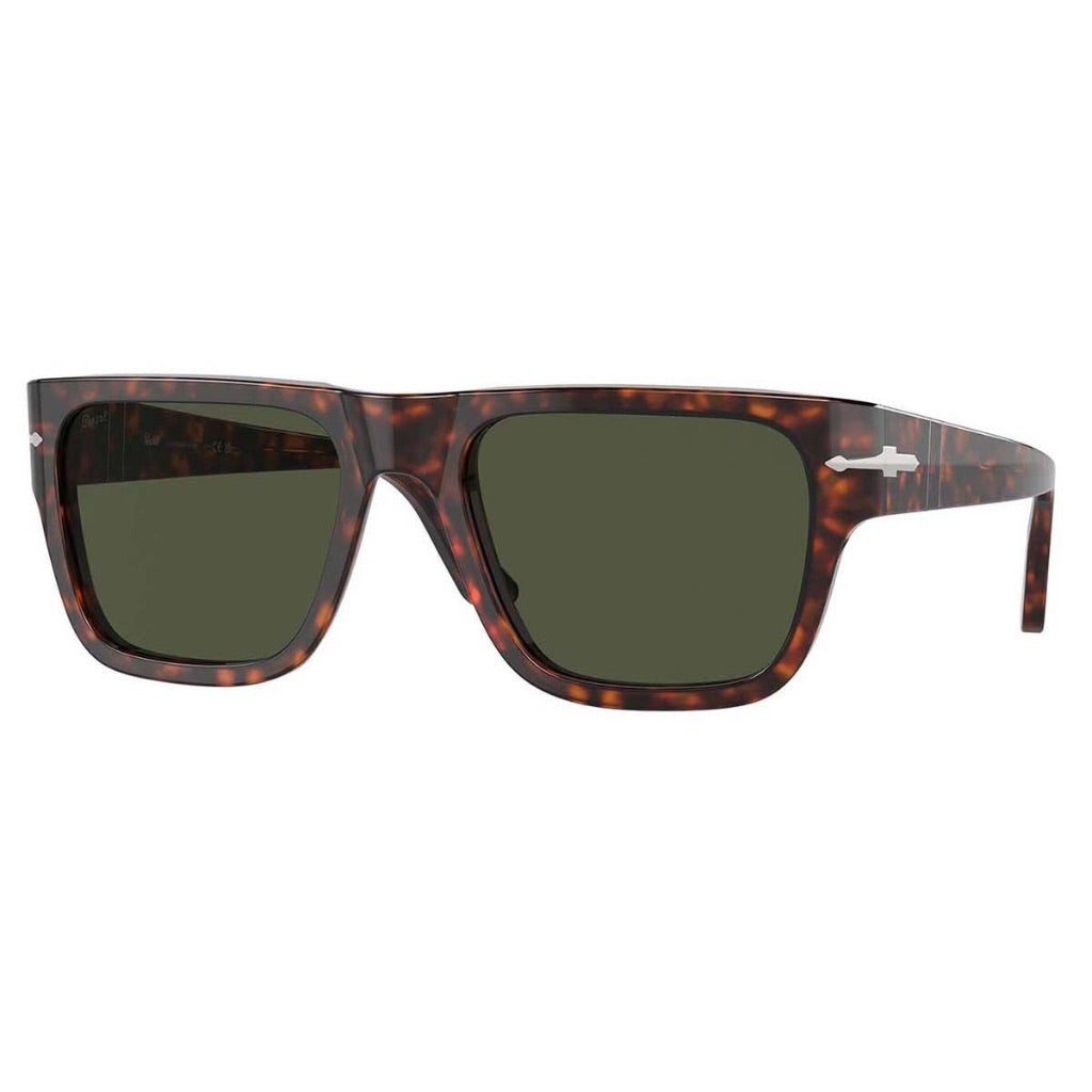 Persol Unisex PO3348S Square Sunglass Frames, 24/31, Square Frame, Havana