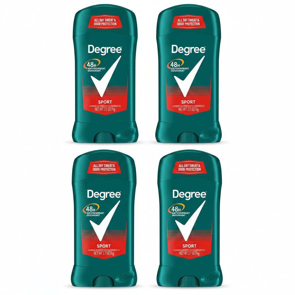 Degree Men's Original Protection Antiperspirant Deodorant Stick - Sport, 2.7oz. (4 Pack)