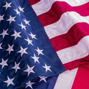 Heavy Duty Polyester American Flag with Embroidered Stars & Sewn Stripes, Brass Grommets for Outdoor Use - 8ft. x 12ft.