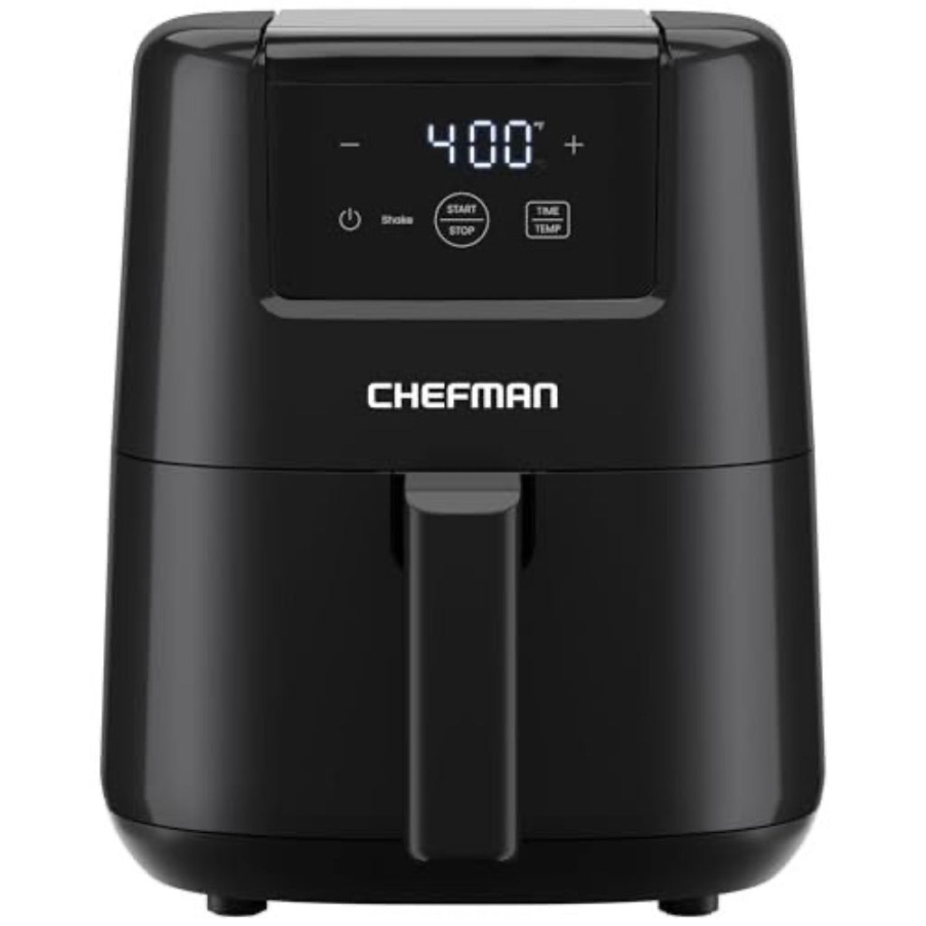 Chefman 2 Qt Compact Air Fryer W/ Digital Display and Shake Reminder - Black  New