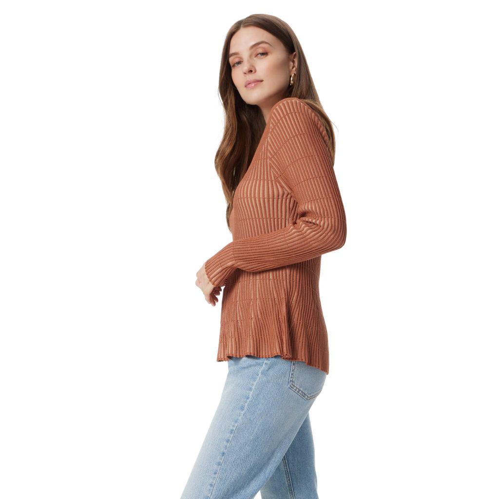 Sam Edelman Women Gia Contour Fit with Flare Hem Knit Pullover Sweater Standard, Large