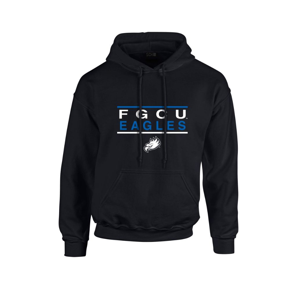 Florida Culf Coast University College 50/50 Hoodie, Black, XL