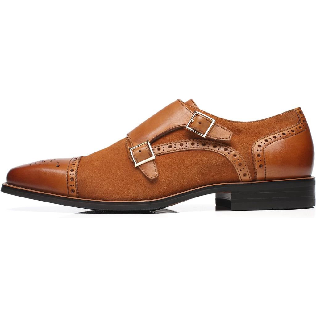 Brown Leather Slip-On Loafers for Men by La Milano, Size 8