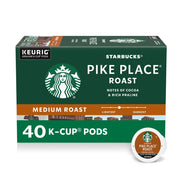 Starbucks K-Cup Coffee Pods, Medium Roast, Pike Place Roast | 40 CT