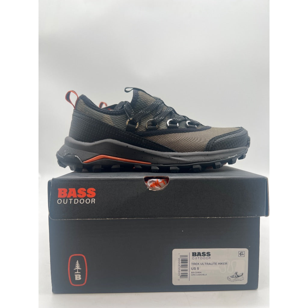 G.H. Bass Women's Trek Ultralite Low-Top Hiker Boots, Size 5, Green Camo/Black