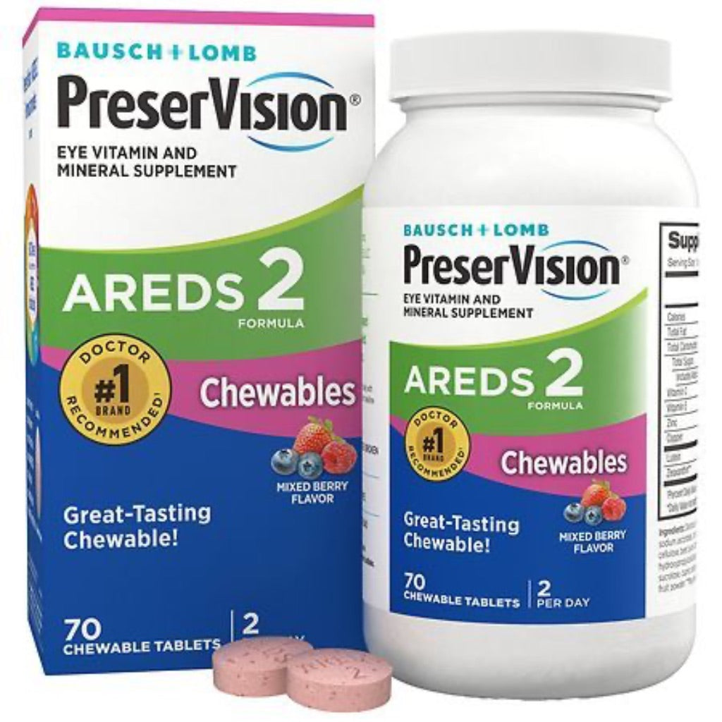 PreserVision® AREDS 2 Formula Eye Vitamin and Mineral Supplement  70 Chewable Tablets