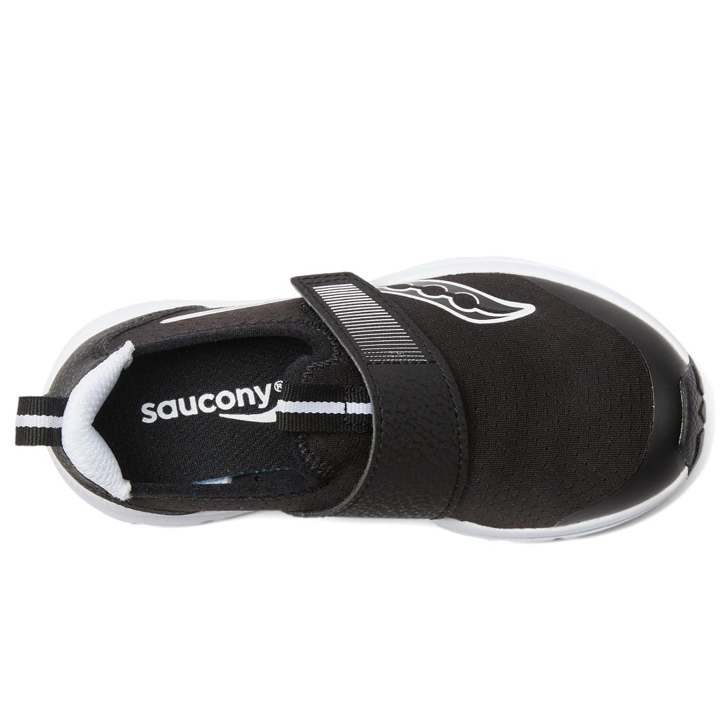 Saucony Breeze Sport JR Toddler Sneakers, Black/White - size 5
